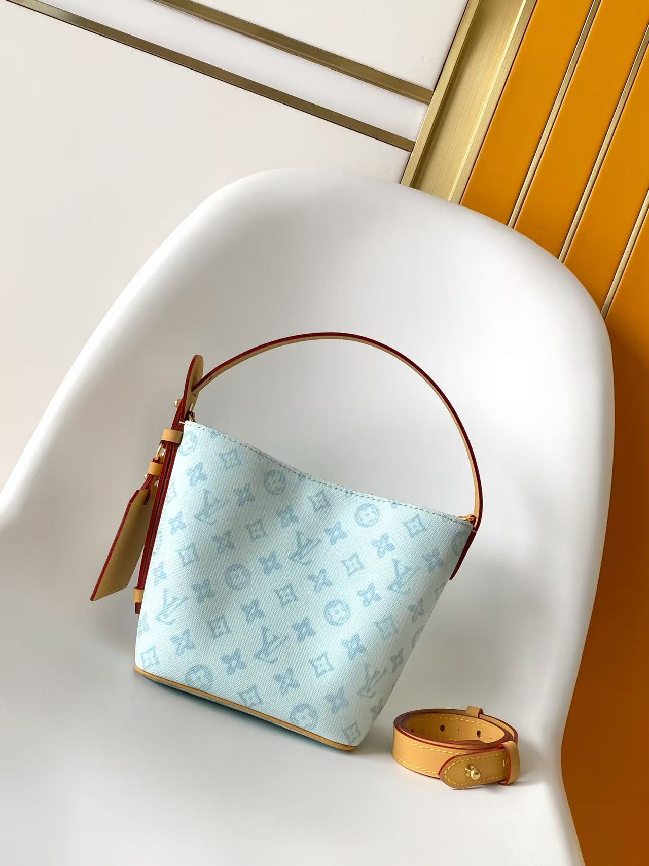 Louis Vuitton LV Classic Handbag Monogram Miroir Model M11833 Top Handle Daily Use Luxury Handbag